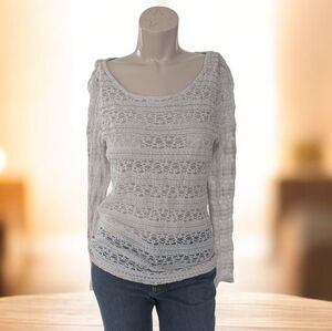 Dynamite Ivory Lace Top